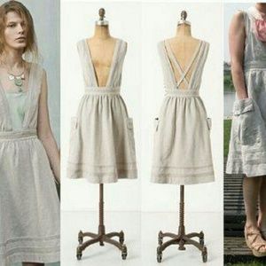 Anthropologie Meadow Rue apron dress farmhouse